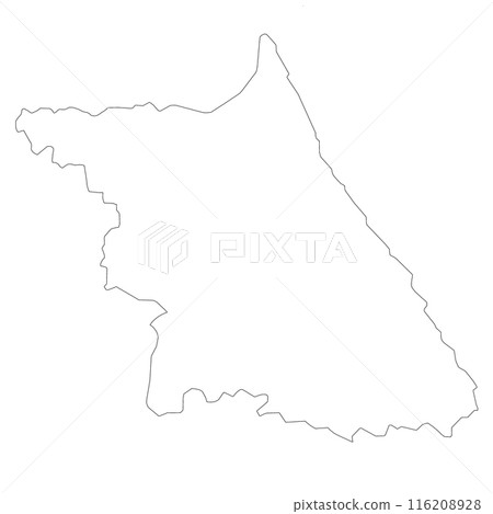gangwon map, administrative map of the South Korean province of Gangwon-do 116208928