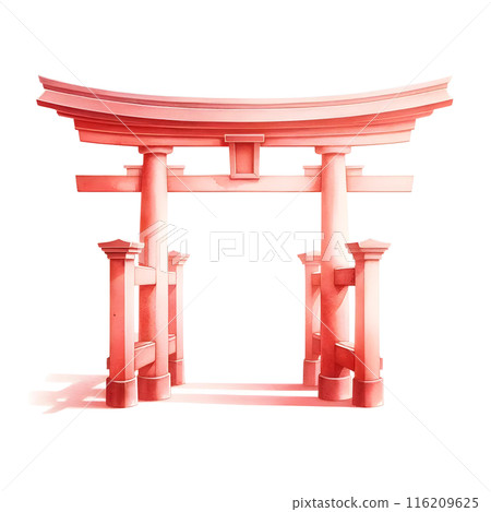 3D red torii 116209625