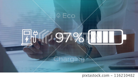 Image of changing numbers, icons, caucasian architects drawing floor plan on blueprint Image of changing numbers, icons, caucasian architects drawing floor plan on blueprint 116210482