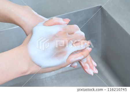 婦女手洗手 116210745