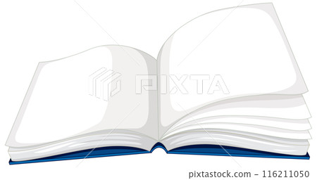 Open Blank Book Illustration Open Blank Book Illustration 116211050