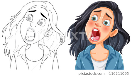 Surprised Woman's Expression Surprised Woman's Expression 116211095
