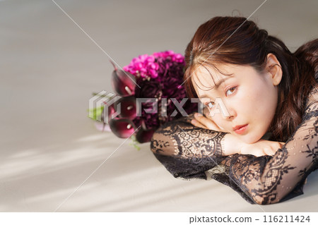 年輕女性、美容、化妝 116211424