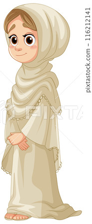 Young Muslim Girl in Hijab 116212141