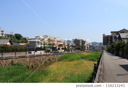 Takarazuka City: Sakase River and residential area Takarazuka City: Sakase River and residential area 116213241