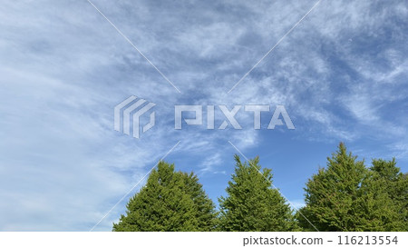 Sky, clouds and triple top 116213554