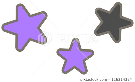 Kid hand drawn cute and colorful happy halloween elements stars 116214354