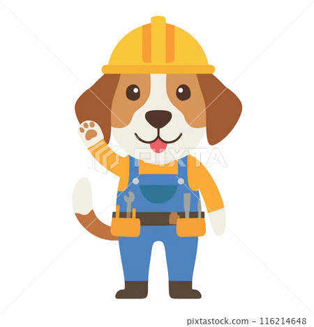 比格犬13，戴著安全帽的建築工人/傳單和海報材料 116214648