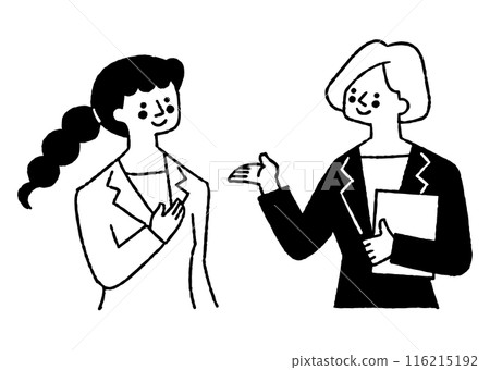 Business woman having a meeting at work_2 116215192