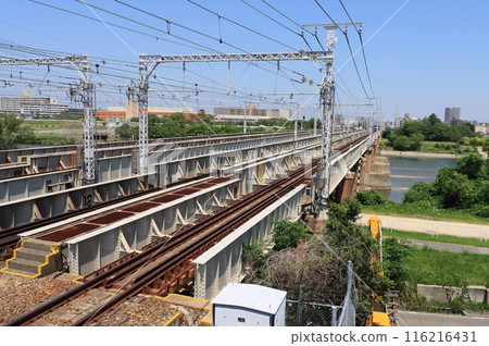 Mukogawa Bridge between Tachibana and Koshienguchi 116216431