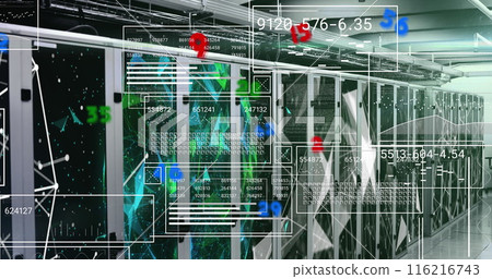 Image of data processing over computer servers 116216743