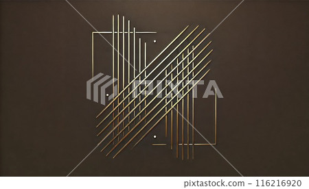Geometric gold lines 116216920