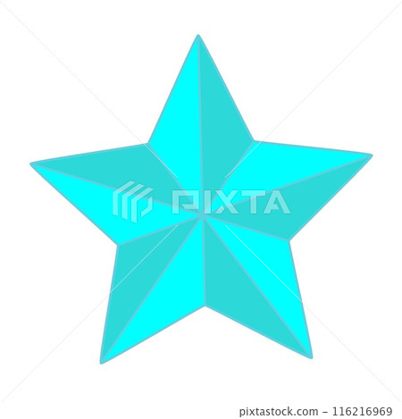 Origami star illustration 116216969
