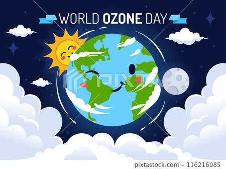 World Ozone Day Vector Illustration on September 16 To Raise Public Awareness About Of The Earth Layer And Protecting Environment in Flat Background World Ozone Day Vector Illustration on September 16 To Raise Public Awareness About Of The Earth Layer And Protecting Environment in Flat Background 116216985