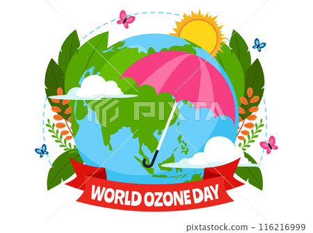 World Ozone Day Vector Illustration on September 16 To Raise Public Awareness About Of The Earth Layer And Protecting Environment in Flat Background World Ozone Day Vector Illustration on September 16 To Raise Public Awareness About Of The Earth Layer And Protecting Environment in Flat Background 116216999