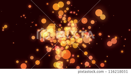 Image of glowing lights on black background 116218031