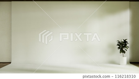 White screen studio in modern room japanese style. 116218310