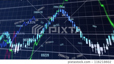 Image of financial data processing Image of financial data processing 116218602