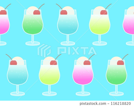 Cream soda seamless pattern A-2 116218820