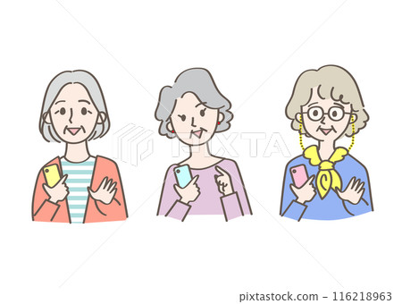 操作智慧型手機的女性 116218963