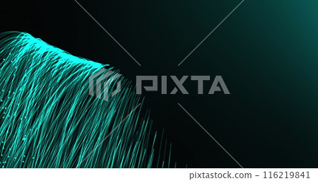 Image of light trails over black background Image of light trails over black background 116219841