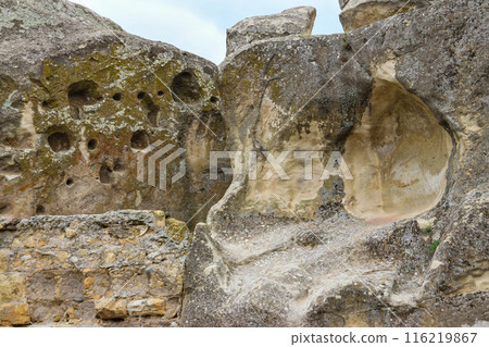 Old cave city Uplistsikhe in Caucasus mountains, Georgia Old cave city Uplistsikhe in Caucasus mountains, Georgia 116219867