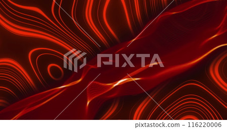 Image of glitch effect over game over text banner against red digital wave on black background Image of glitch effect over game over text banner against red digital wave on black background 116220006