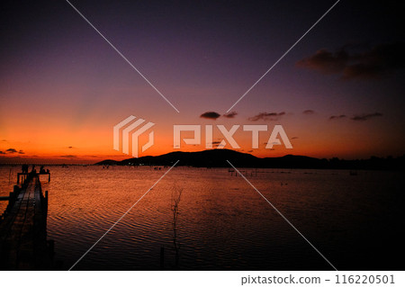 sunset at the lake 116220501