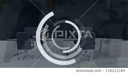 Image of data processing and security safe over office 116221164