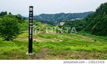 One hundred best rice terraces in Japan: Shikamura rice terraces, Yamagata Prefecture One hundred best rice terraces in Japan: Shikamura rice terraces, Yamagata Prefecture 116221428