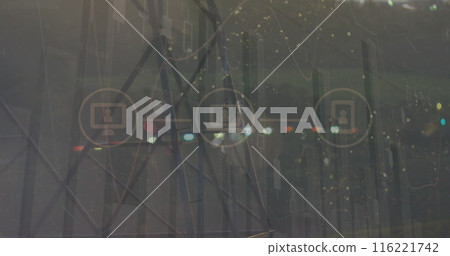 Image of data processing over cityscape 116221742