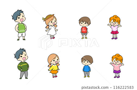 兒童短袖長袖（彩色） 116222583