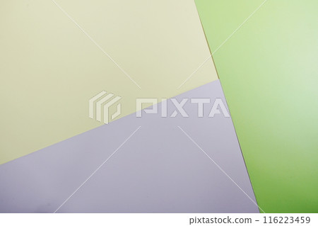Green, yellow, purple pastel color abstract Geometric background 116223459