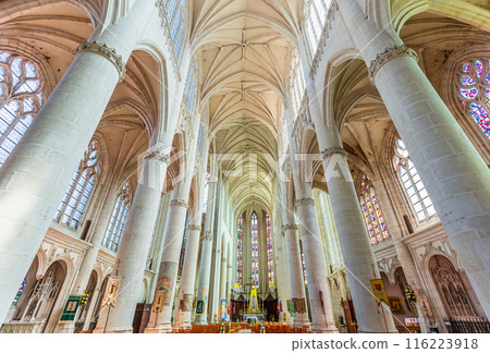 Saint-nicolas-de-port basilica, France, interiors Saint-nicolas-de-port basilica, France, interiors 116223918