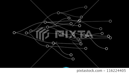 Image of connections on black background Image of connections on black background 116224405