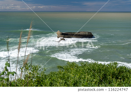 Biarritz Atlantic Ocean Coast, Plage Miramar 116224747