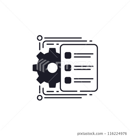 workflow or project icon, vector workflow or project icon, vector 116224976