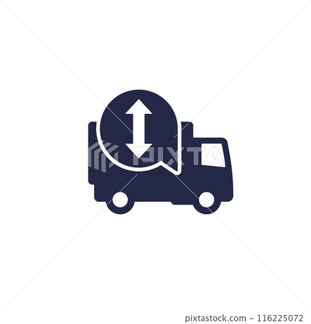truck height icon, vector sign truck height icon, vector sign 116225072