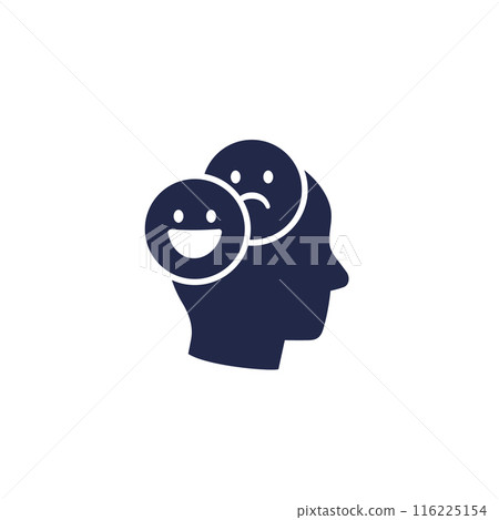 mood swings icon, change of mood pictogram 116225154