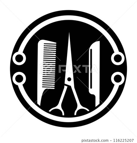 Barbershop logo images illustration 116225207