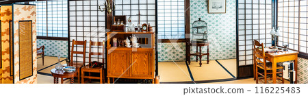 Nagasaki Dejima, Dutch Trading Post Site, First Ship Captain's Room, First Ship Captain's Room, Panorama [Nagasaki City] 116225483