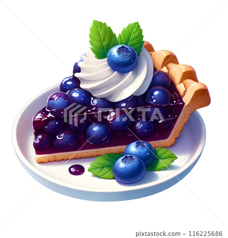 3d blueberry tart 3d blueberry tart 116225686