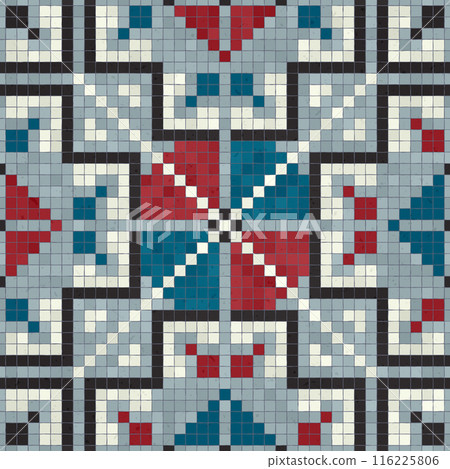 Mosaic tiles vector background 26 Mosaic tiles vector background 26 116225806