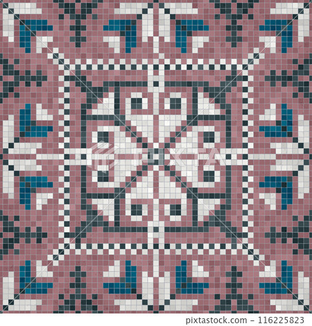 Mosaic tiles vector background 43 Mosaic tiles vector background 43 116225823