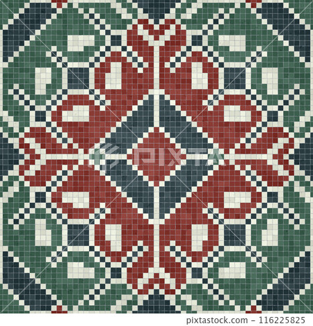Mosaic tiles vector background 45 Mosaic tiles vector background 45 116225825
