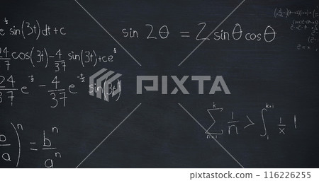 Image of mathematical equations and formulae Image of mathematical equations and formulae 116226255