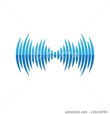 Sound wave logo images illustration Sound wave logo images illustration 116226764