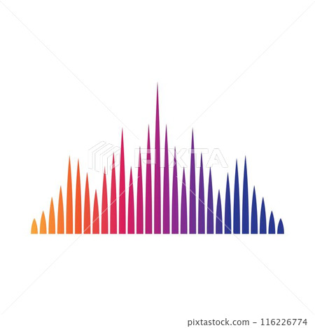 Sound wave logo images illustration Sound wave logo images illustration 116226774