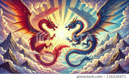 Two dragons 116226971