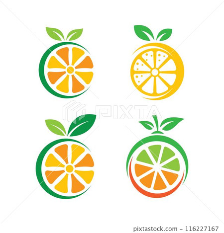 Lemon logo images illustration 116227167